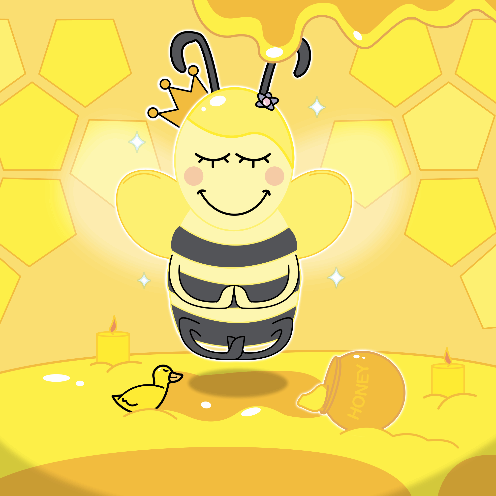 Bee Yoga Animation